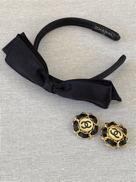 chanel bow|chanel bow headband.